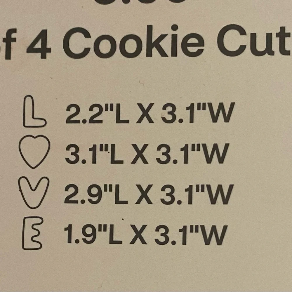 Red & Pink Love Cookie Cutters